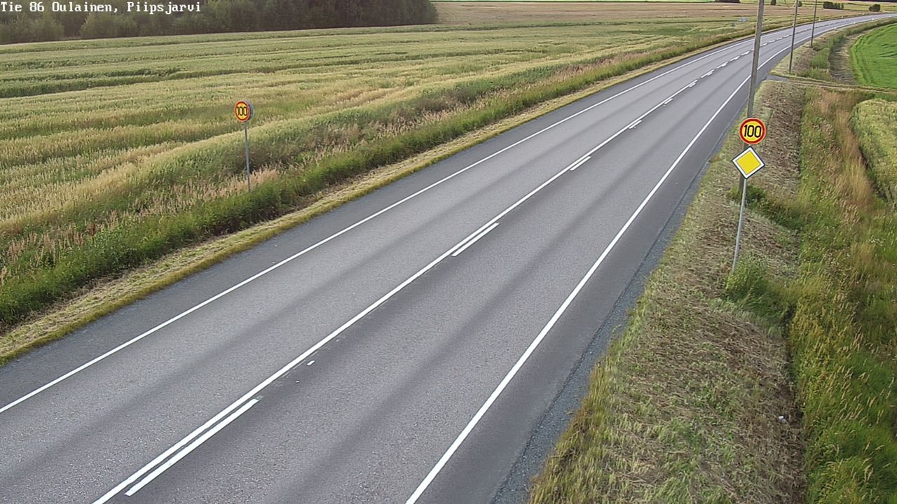 Kelikamerat Kuva Tie 86 Oulainen, Piipsjärvi, Oulainen, Pohjois-Pohjanmaa