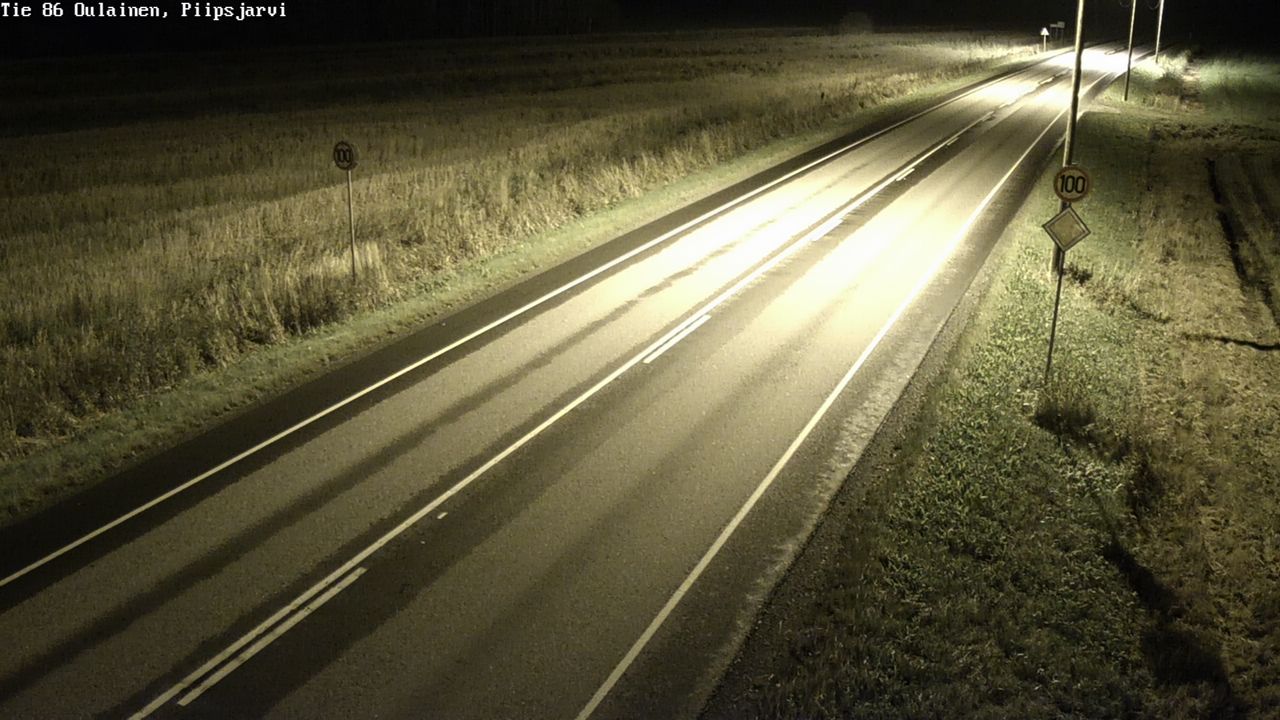 Weather Camera Image Road 86 Oulainen, Piipsjärvi, Oulainen, Pohjois-Pohjanmaa