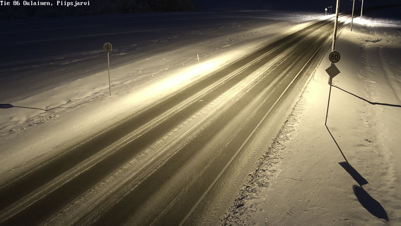 Kelikamerat Kuva Tie 86 Oulainen, Piipsjärvi, Oulainen, Pohjois-Pohjanmaa