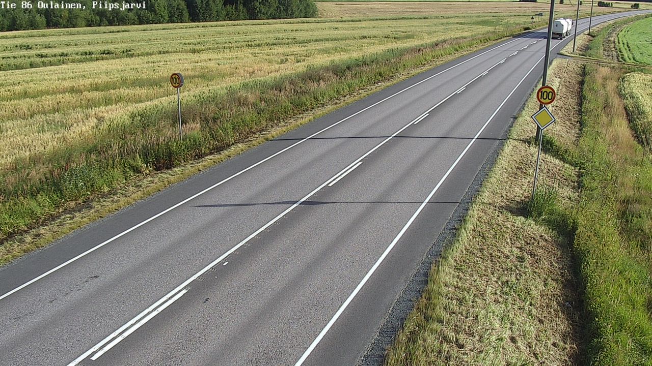 Weather Camera Image Road 86 Oulainen, Piipsjärvi, Oulainen, Pohjois-Pohjanmaa