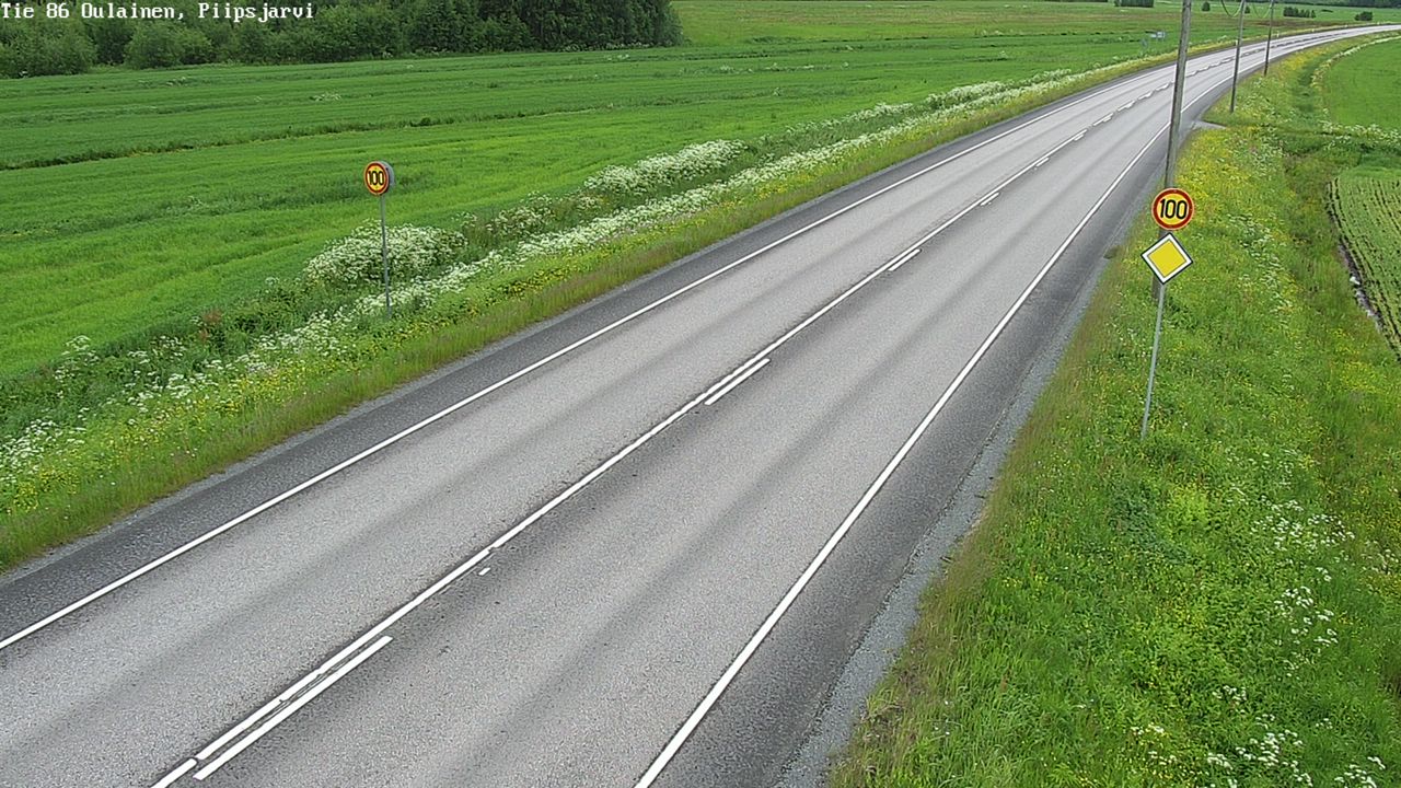 Kelikamerat Kuva Tie 86 Oulainen, Piipsjärvi, Oulainen, Pohjois-Pohjanmaa