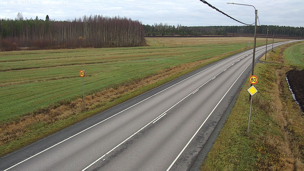 Kelikamerat Kuva Tie 86 Oulainen, Piipsjärvi, Oulainen, Pohjois-Pohjanmaa