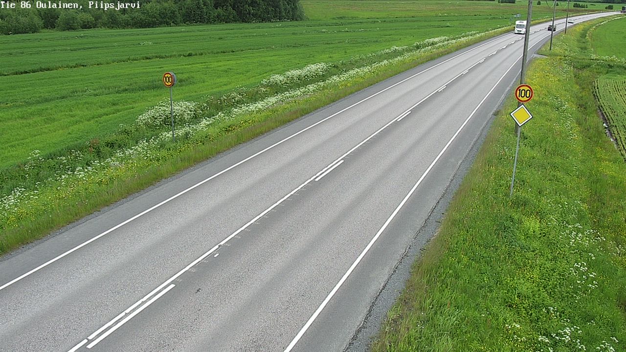 Kelikamerat Kuva Tie 86 Oulainen, Piipsjärvi, Oulainen, Pohjois-Pohjanmaa