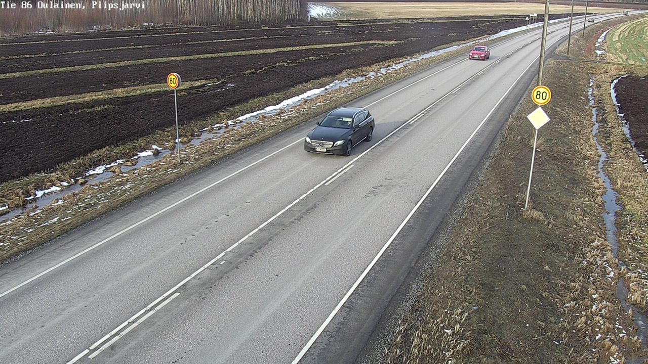 Kelikamerat Kuva Tie 86 Oulainen, Piipsjärvi, Oulainen, Pohjois-Pohjanmaa