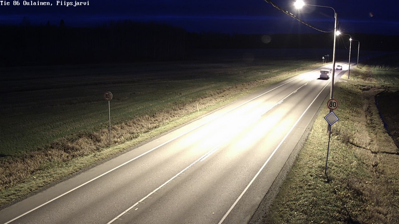 Kelikamerat Kuva Tie 86 Oulainen, Piipsjärvi, Oulainen, Pohjois-Pohjanmaa