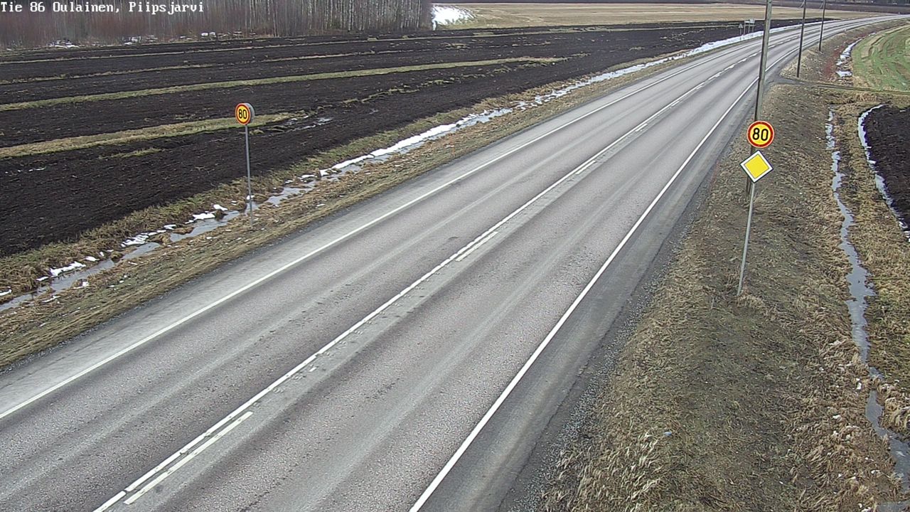 Kelikamerat Kuva Tie 86 Oulainen, Piipsjärvi, Oulainen, Pohjois-Pohjanmaa