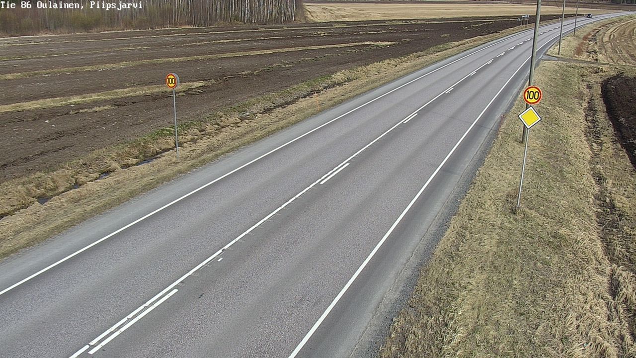 Weather Camera Image Road 86 Oulainen, Piipsjärvi, Oulainen, Pohjois-Pohjanmaa