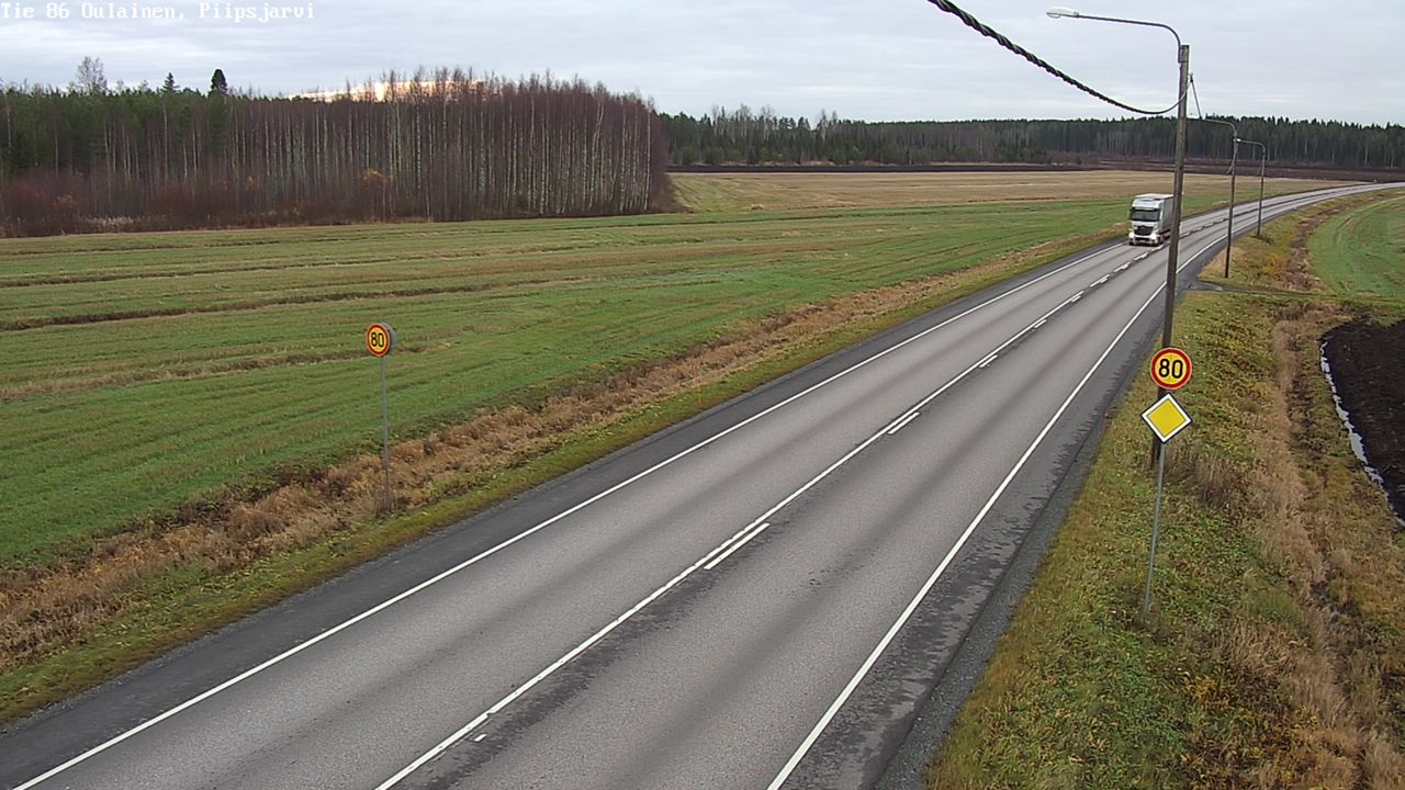 Kelikamerat Kuva Tie 86 Oulainen, Piipsjärvi, Oulainen, Pohjois-Pohjanmaa