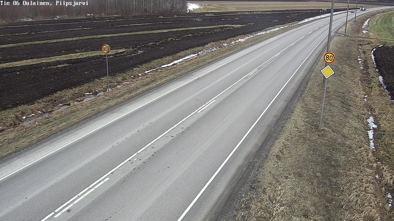 Weather Camera Image Road 86 Oulainen, Piipsjärvi, Oulainen, Pohjois-Pohjanmaa