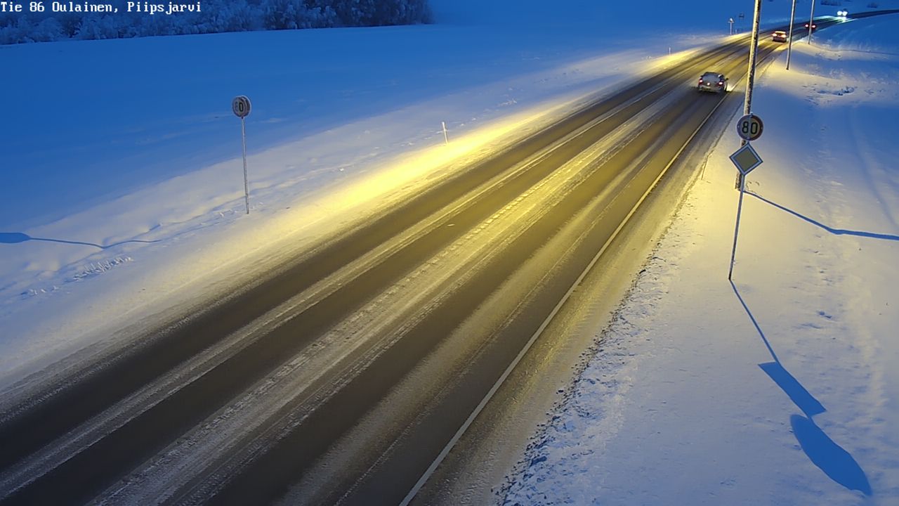 Kelikamerat Kuva Tie 86 Oulainen, Piipsjärvi, Oulainen, Pohjois-Pohjanmaa