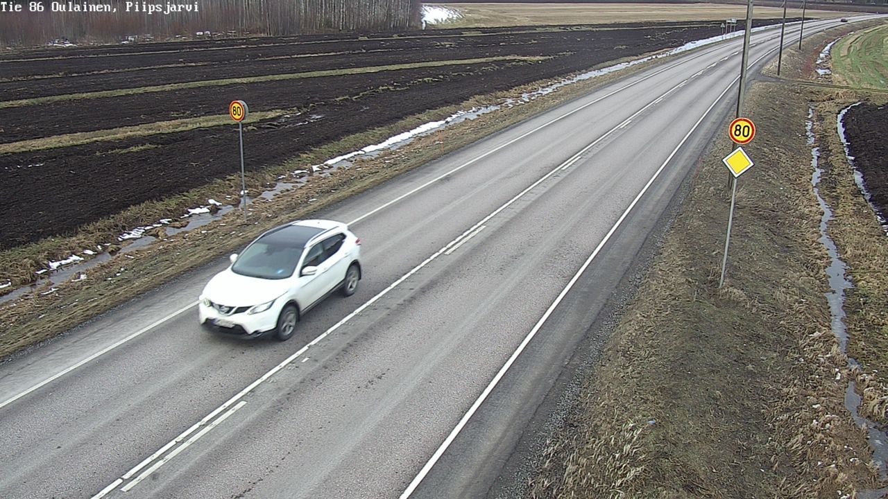 Kelikamerat Kuva Tie 86 Oulainen, Piipsjärvi, Oulainen, Pohjois-Pohjanmaa