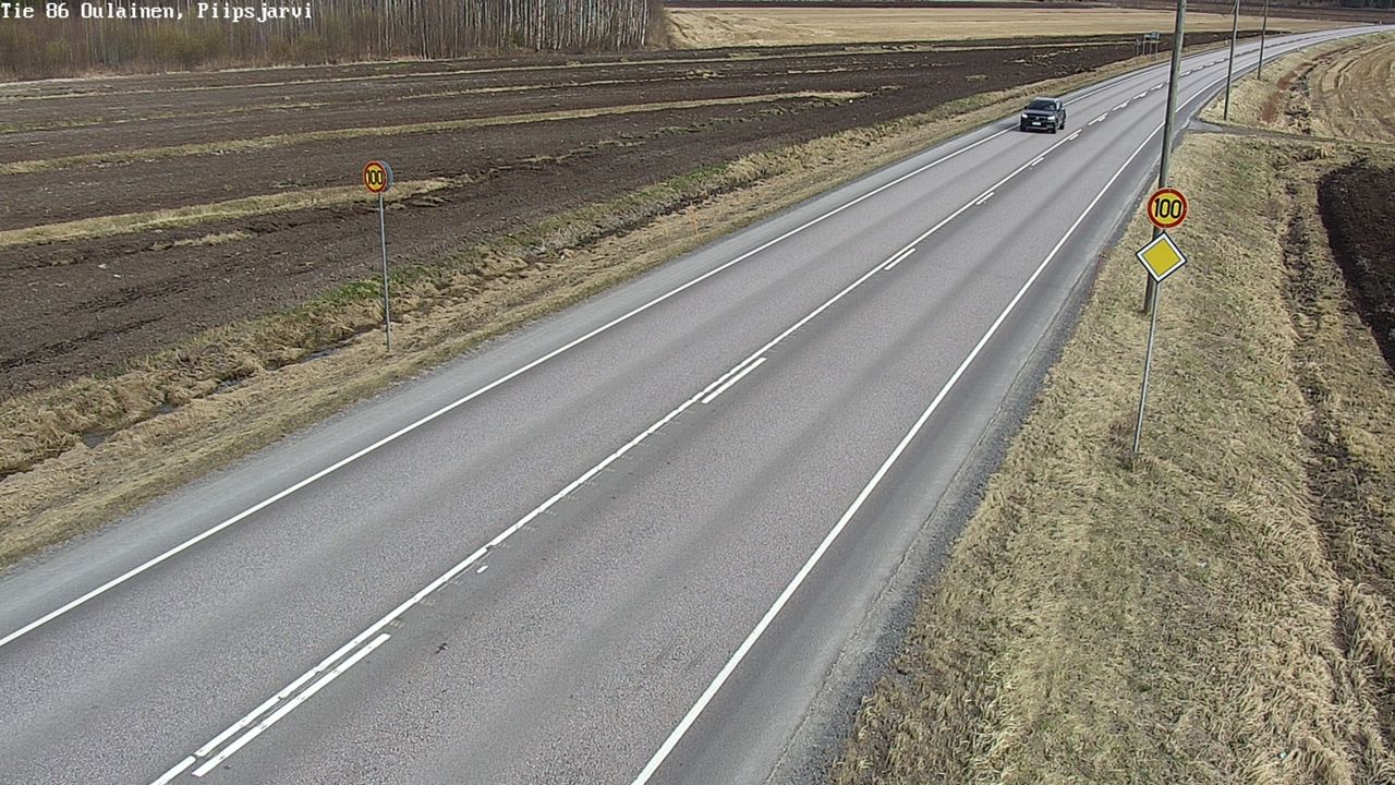 Weather Camera Image Road 86 Oulainen, Piipsjärvi, Oulainen, Pohjois-Pohjanmaa
