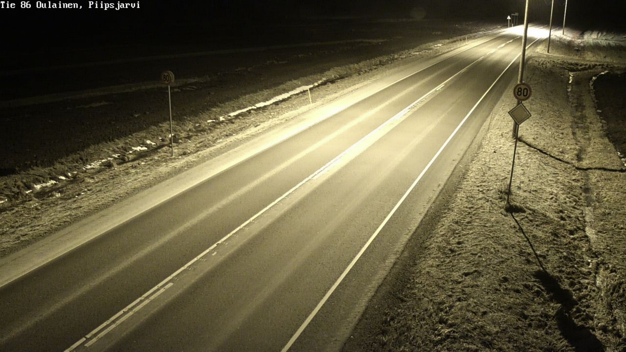 Kelikamerat Kuva Tie 86 Oulainen, Piipsjärvi, Oulainen, Pohjois-Pohjanmaa