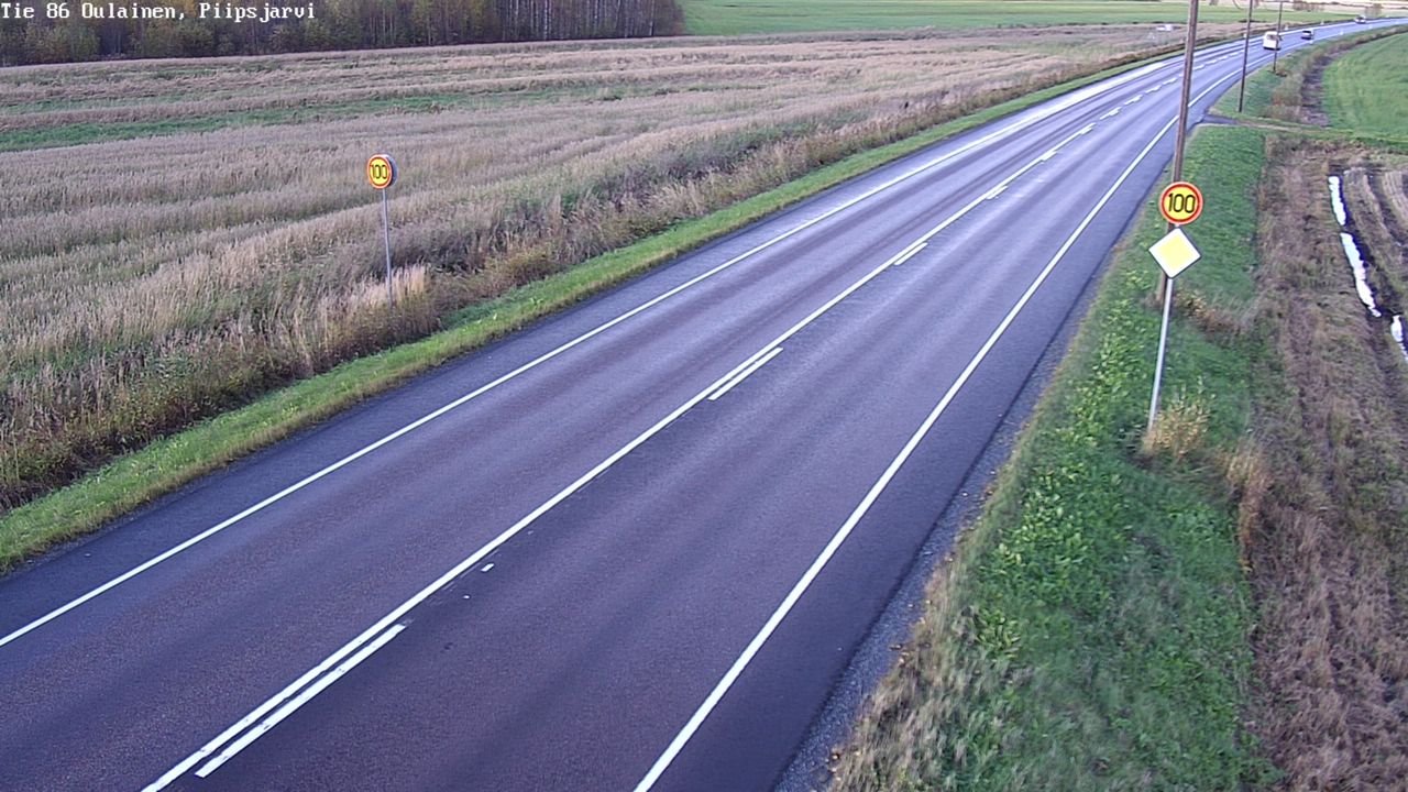 Weather Camera Image Road 86 Oulainen, Piipsjärvi, Oulainen, Pohjois-Pohjanmaa