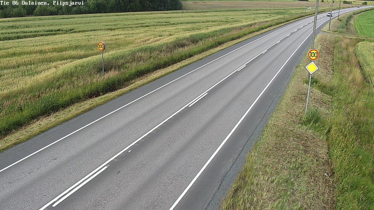 Kelikamerat Kuva Tie 86 Oulainen, Piipsjärvi, Oulainen, Pohjois-Pohjanmaa