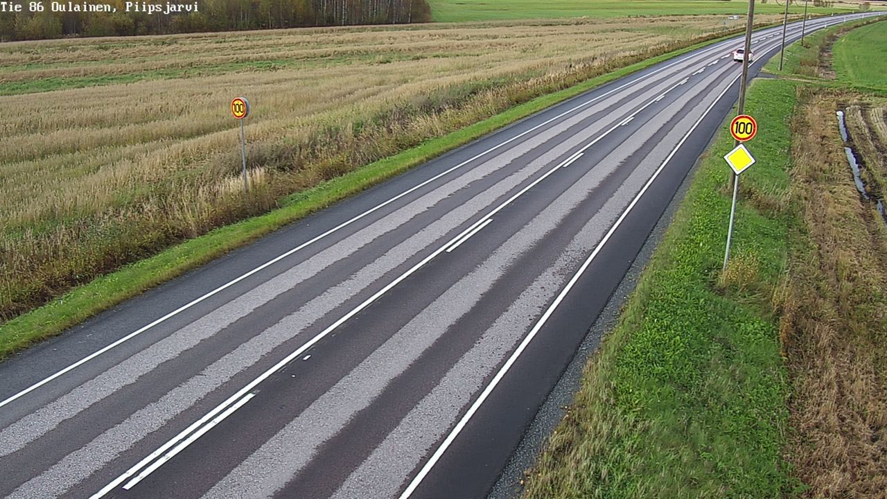 Weather Camera Image Road 86 Oulainen, Piipsjärvi, Oulainen, Pohjois-Pohjanmaa