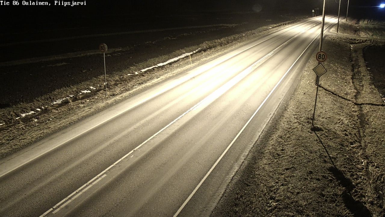 Kelikamerat Kuva Tie 86 Oulainen, Piipsjärvi, Oulainen, Pohjois-Pohjanmaa