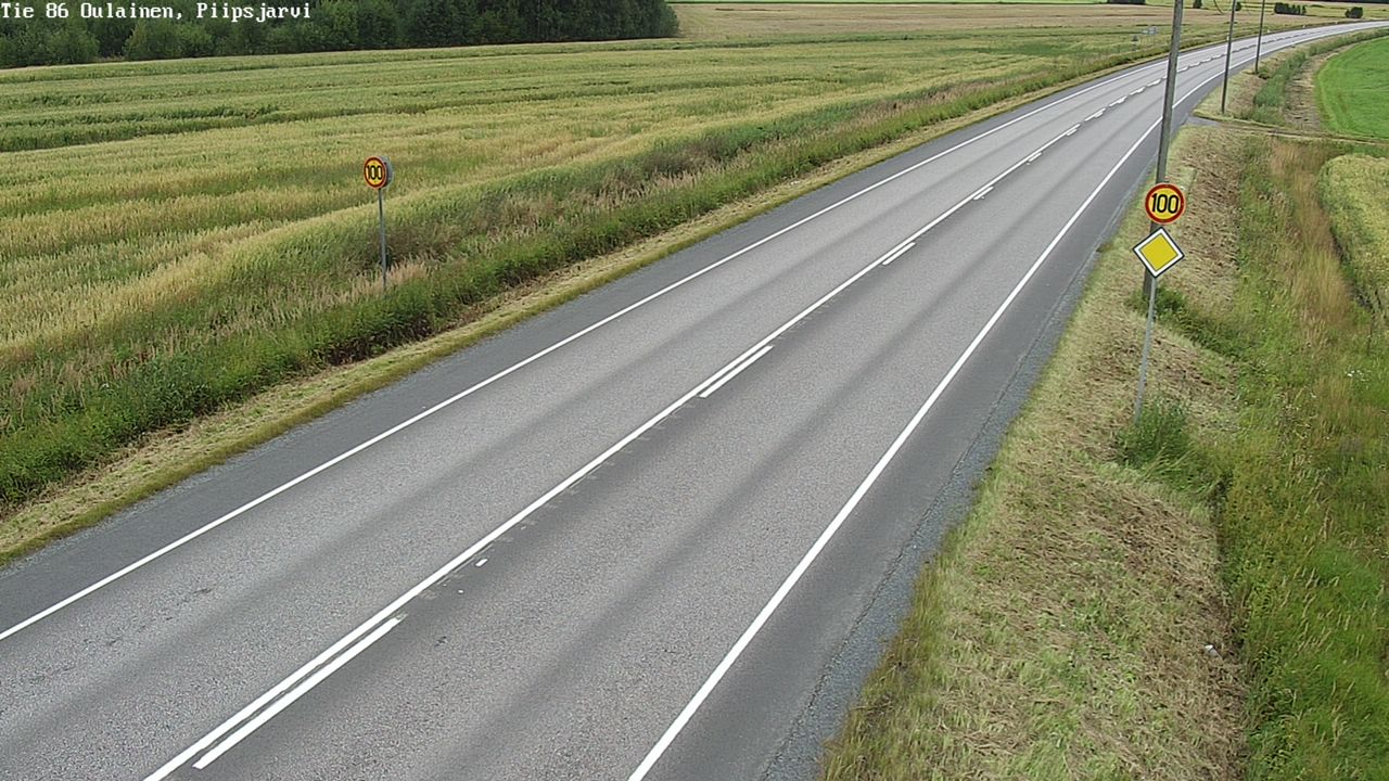 Weather Camera Image Road 86 Oulainen, Piipsjärvi, Oulainen, Pohjois-Pohjanmaa