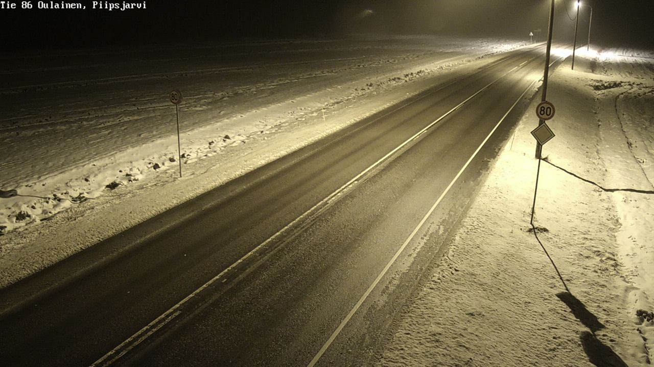 Weather Camera Image Road 86 Oulainen, Piipsjärvi, Oulainen, Pohjois-Pohjanmaa