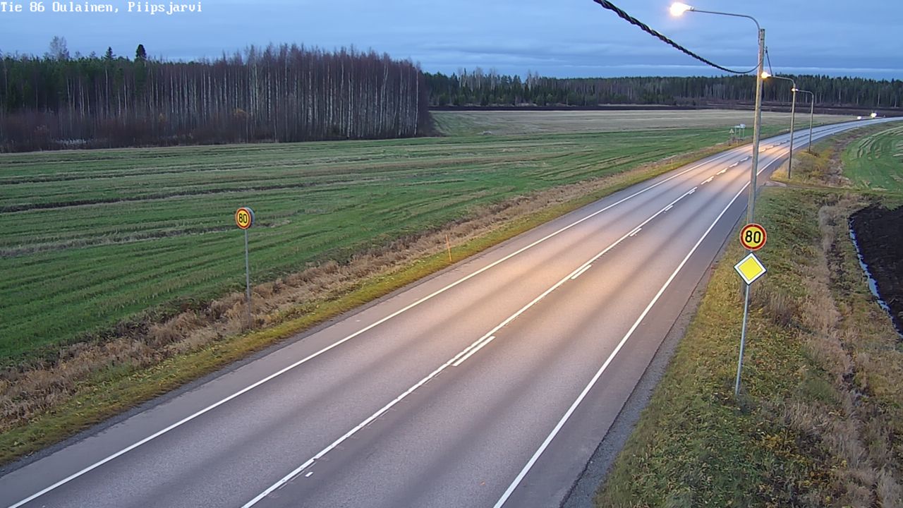Kelikamerat Kuva Tie 86 Oulainen, Piipsjärvi, Oulainen, Pohjois-Pohjanmaa