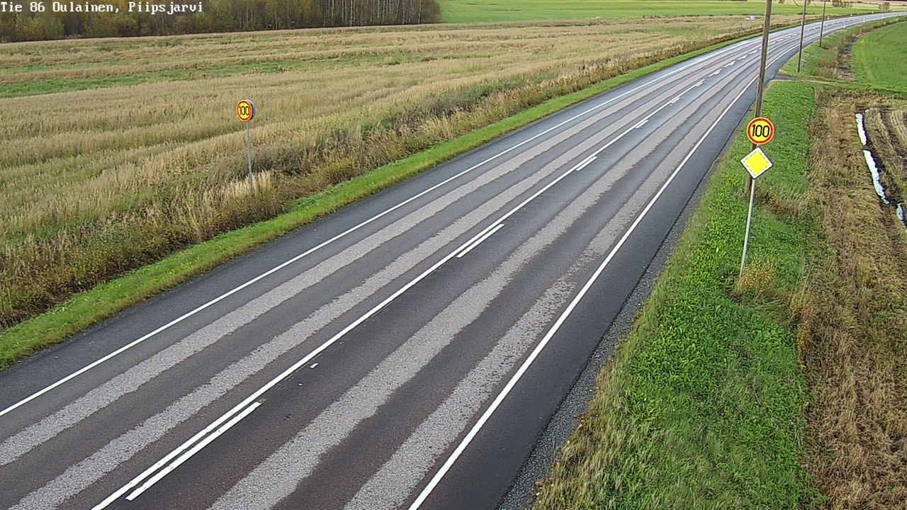 Weather Camera Image Road 86 Oulainen, Piipsjärvi, Oulainen, Pohjois-Pohjanmaa