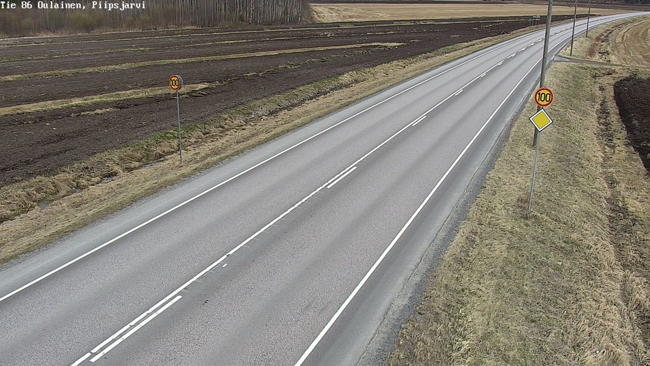 Weather Camera Image Road 86 Oulainen, Piipsjärvi, Oulainen, Pohjois-Pohjanmaa