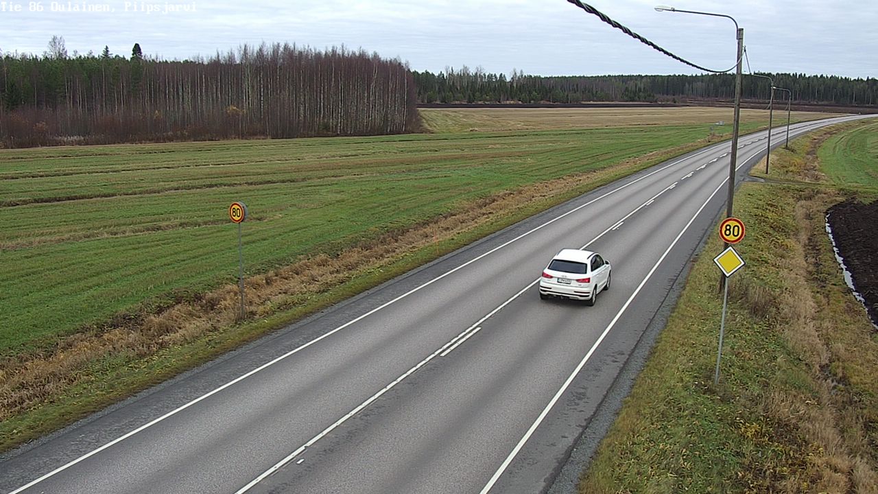 Kelikamerat Kuva Tie 86 Oulainen, Piipsjärvi, Oulainen, Pohjois-Pohjanmaa