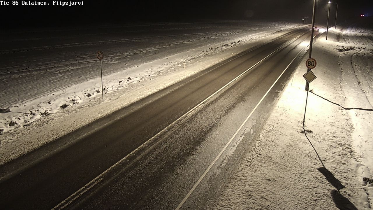 Weather Camera Image Road 86 Oulainen, Piipsjärvi, Oulainen, Pohjois-Pohjanmaa