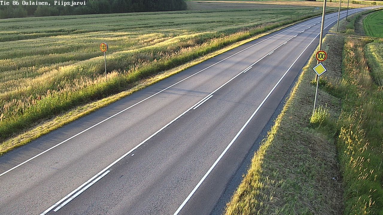 Kelikamerat Kuva Tie 86 Oulainen, Piipsjärvi, Oulainen, Pohjois-Pohjanmaa