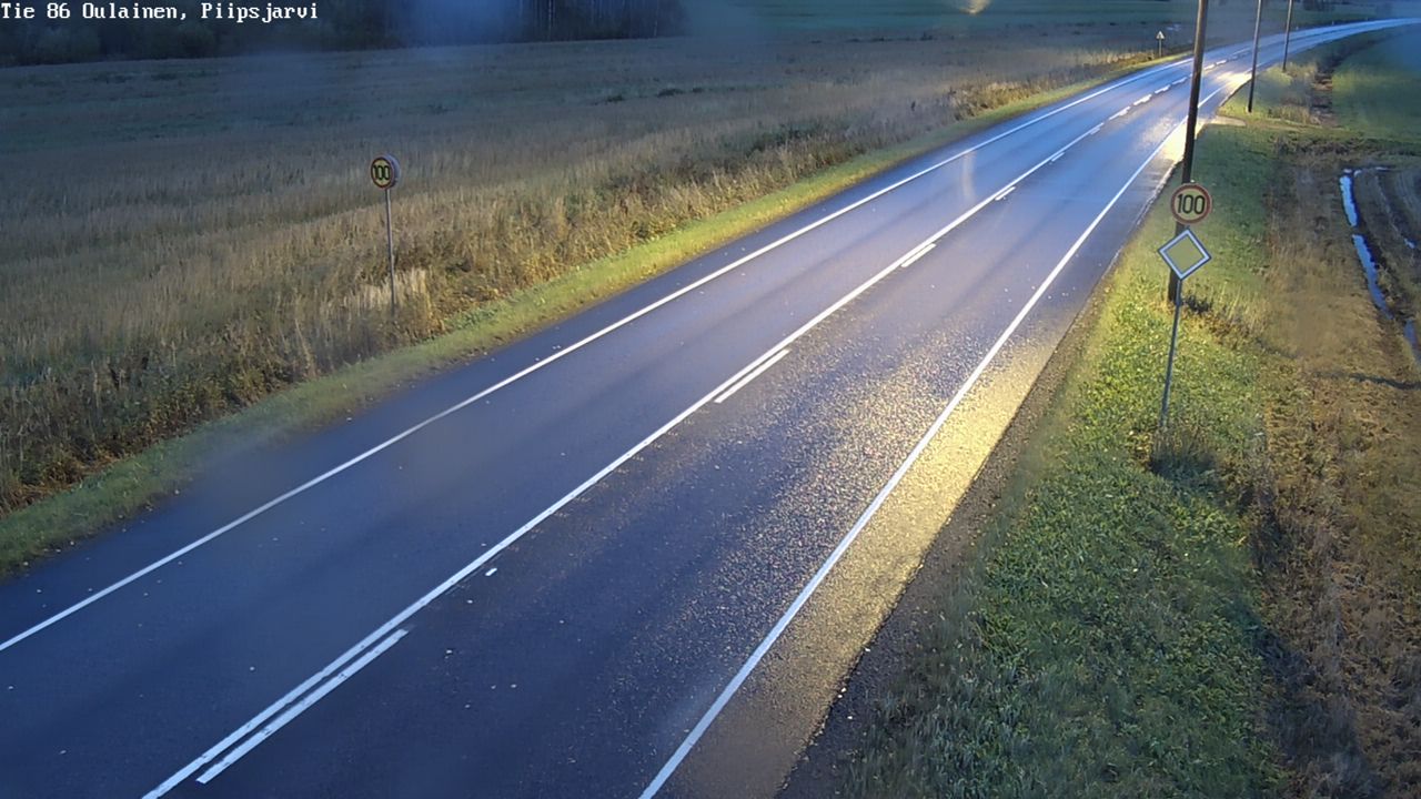 Weather Camera Image Road 86 Oulainen, Piipsjärvi, Oulainen, Pohjois-Pohjanmaa