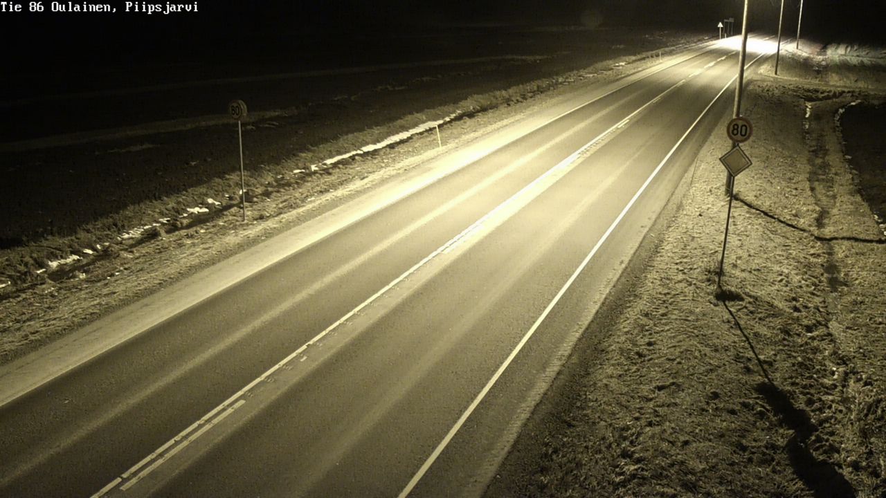 Kelikamerat Kuva Tie 86 Oulainen, Piipsjärvi, Oulainen, Pohjois-Pohjanmaa