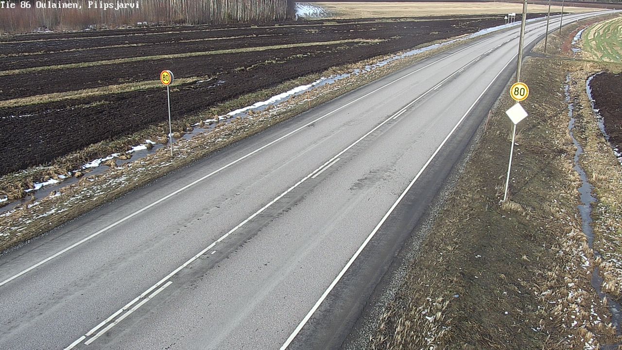Kelikamerat Kuva Tie 86 Oulainen, Piipsjärvi, Oulainen, Pohjois-Pohjanmaa