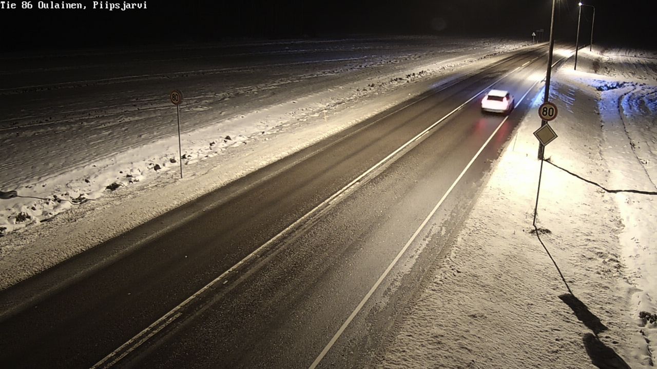 Weather Camera Image Road 86 Oulainen, Piipsjärvi, Oulainen, Pohjois-Pohjanmaa