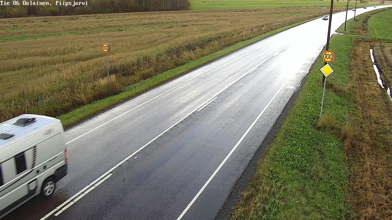 Weather Camera Image Road 86 Oulainen, Piipsjärvi, Oulainen, Pohjois-Pohjanmaa