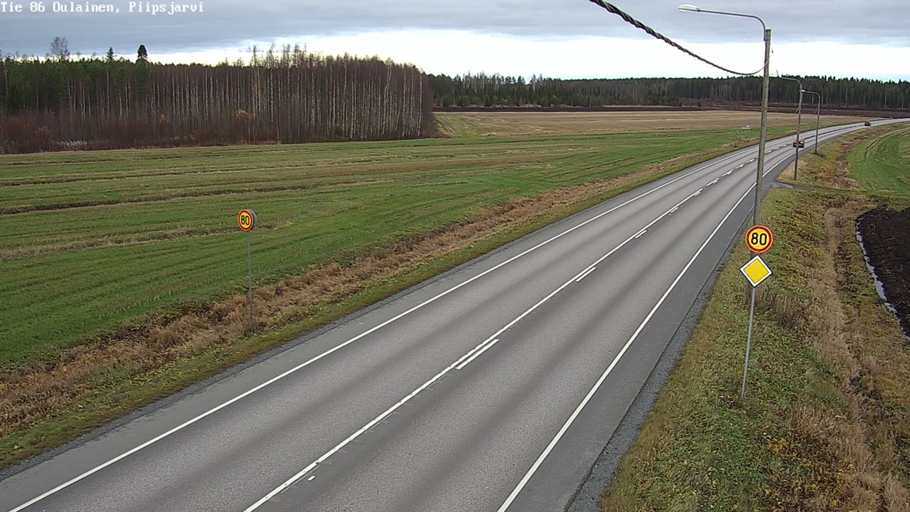 Kelikamerat Kuva Tie 86 Oulainen, Piipsjärvi, Oulainen, Pohjois-Pohjanmaa