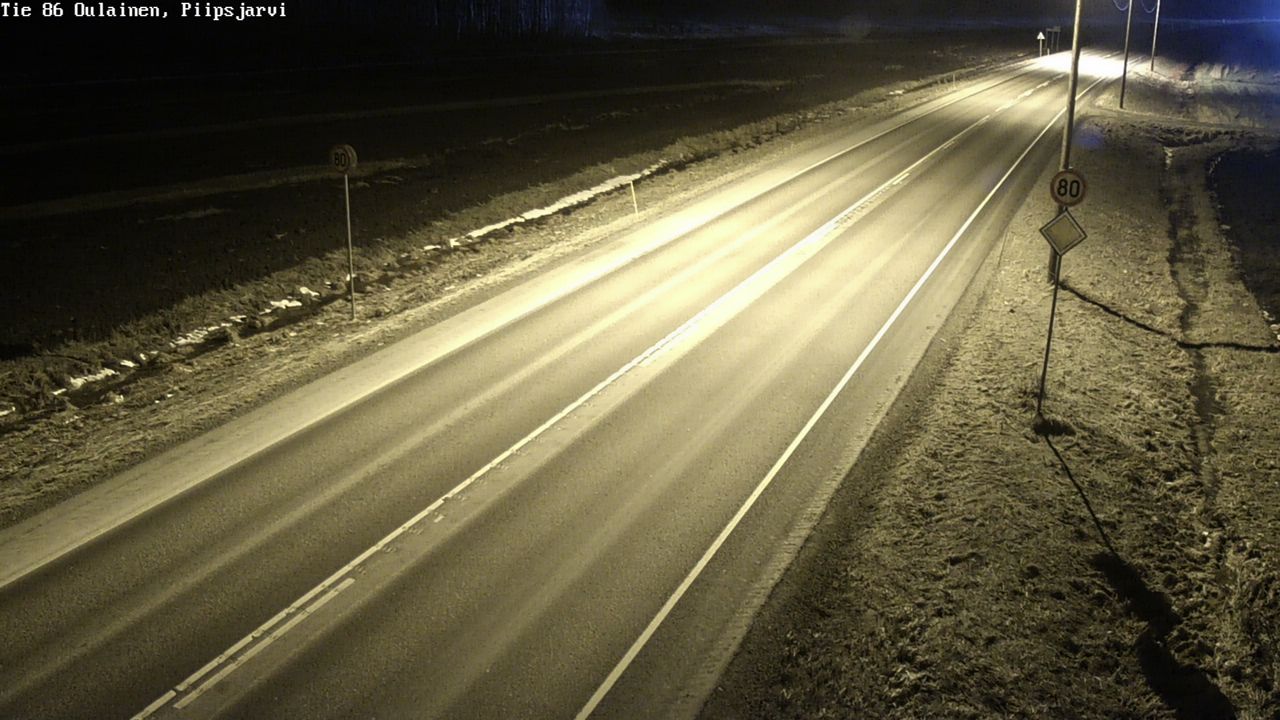 Kelikamerat Kuva Tie 86 Oulainen, Piipsjärvi, Oulainen, Pohjois-Pohjanmaa