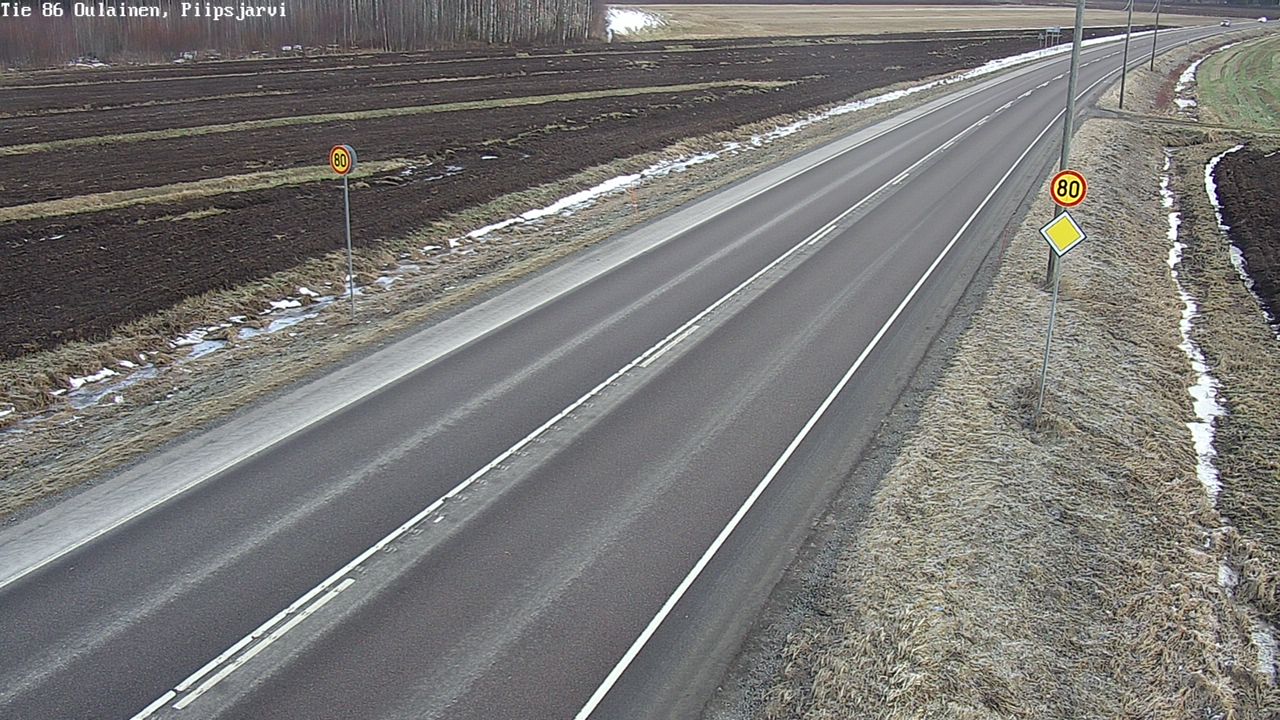 Kelikamerat Kuva Tie 86 Oulainen, Piipsjärvi, Oulainen, Pohjois-Pohjanmaa