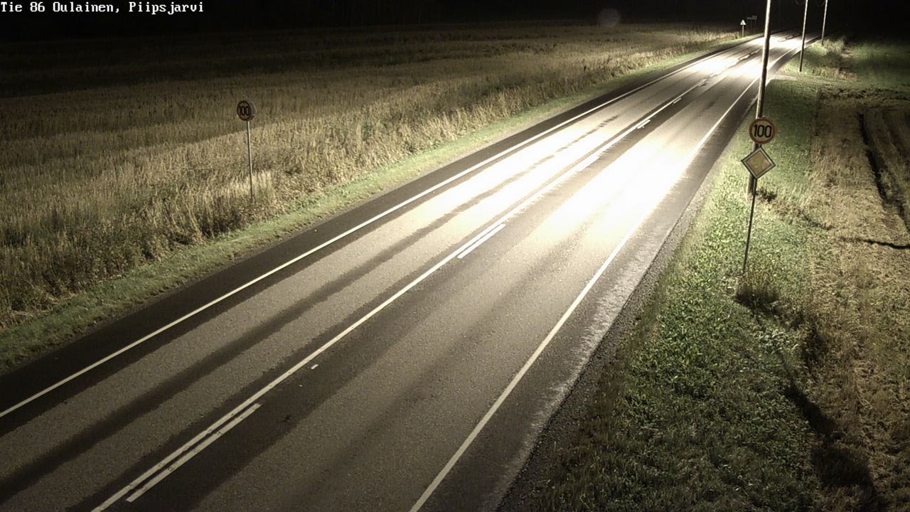 Weather Camera Image Road 86 Oulainen, Piipsjärvi, Oulainen, Pohjois-Pohjanmaa