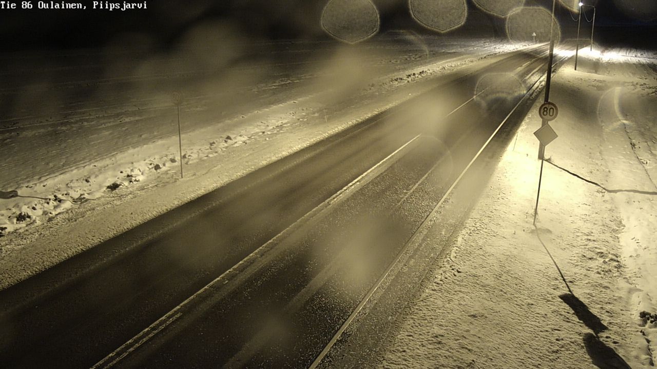 Weather Camera Image Road 86 Oulainen, Piipsjärvi, Oulainen, Pohjois-Pohjanmaa