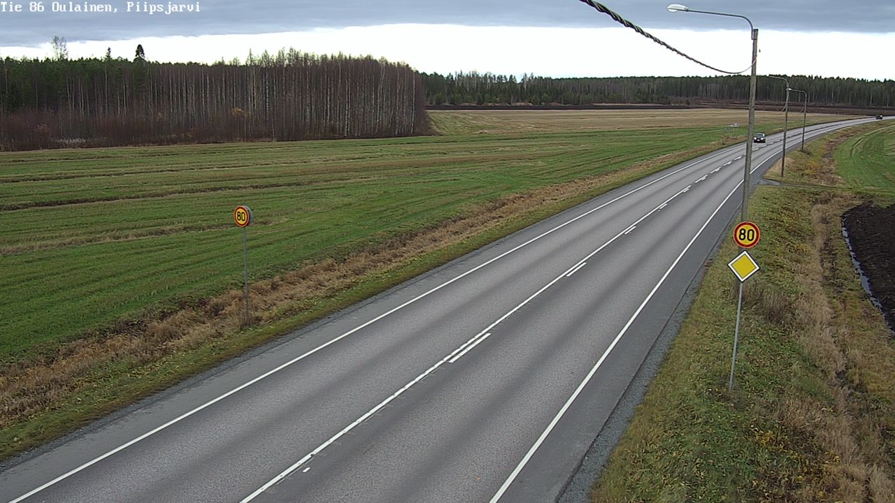 Kelikamerat Kuva Tie 86 Oulainen, Piipsjärvi, Oulainen, Pohjois-Pohjanmaa