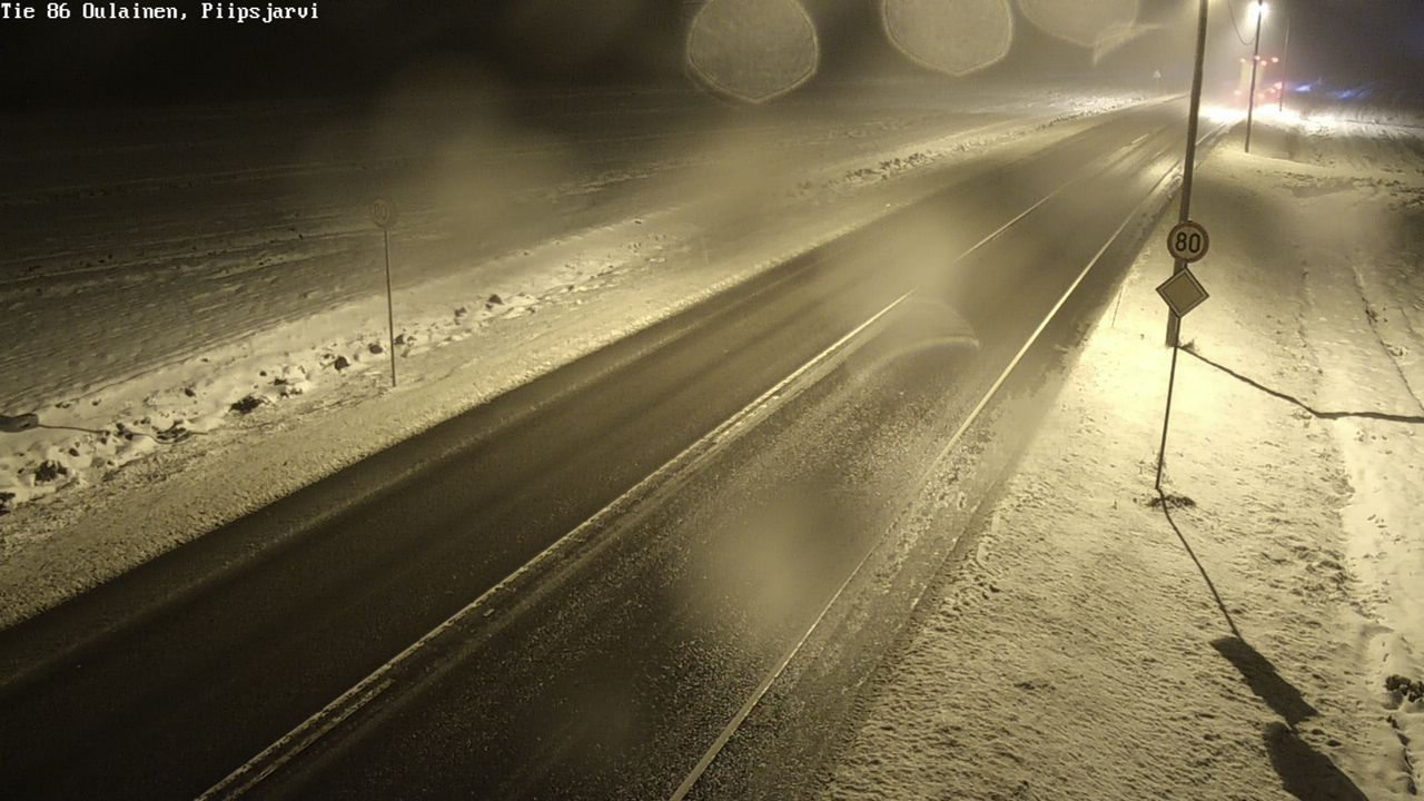 Weather Camera Image Road 86 Oulainen, Piipsjärvi, Oulainen, Pohjois-Pohjanmaa