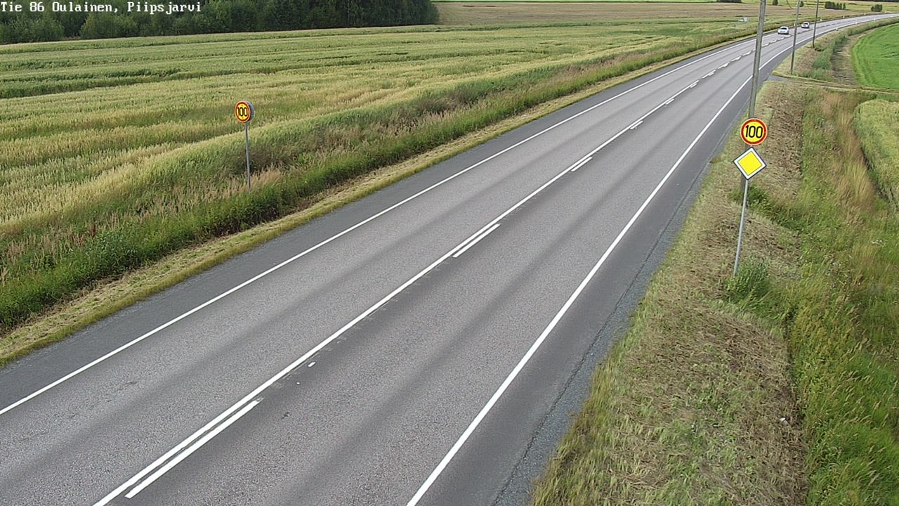 Kelikamerat Kuva Tie 86 Oulainen, Piipsjärvi, Oulainen, Pohjois-Pohjanmaa