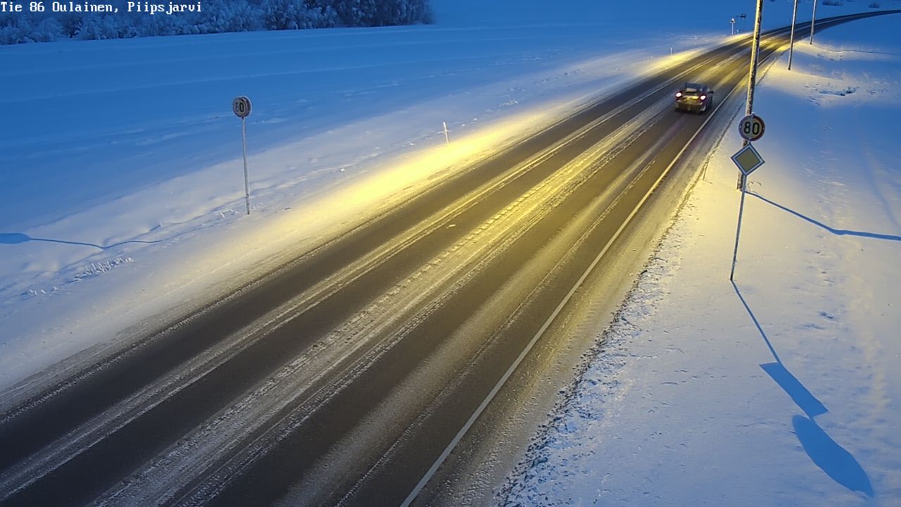 Kelikamerat Kuva Tie 86 Oulainen, Piipsjärvi, Oulainen, Pohjois-Pohjanmaa