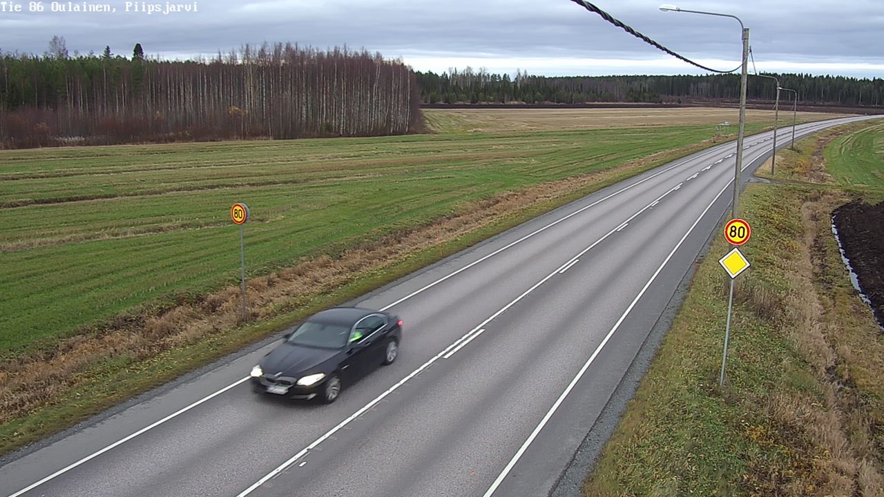 Kelikamerat Kuva Tie 86 Oulainen, Piipsjärvi, Oulainen, Pohjois-Pohjanmaa