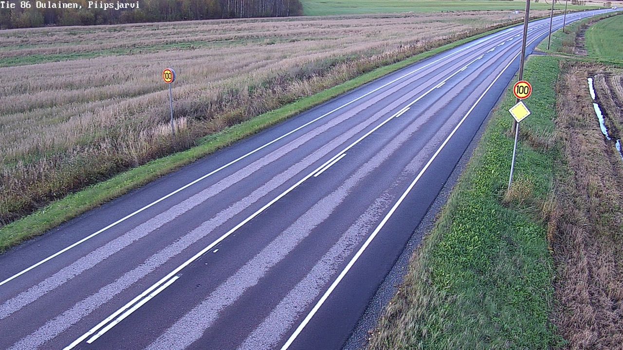 Weather Camera Image Road 86 Oulainen, Piipsjärvi, Oulainen, Pohjois-Pohjanmaa
