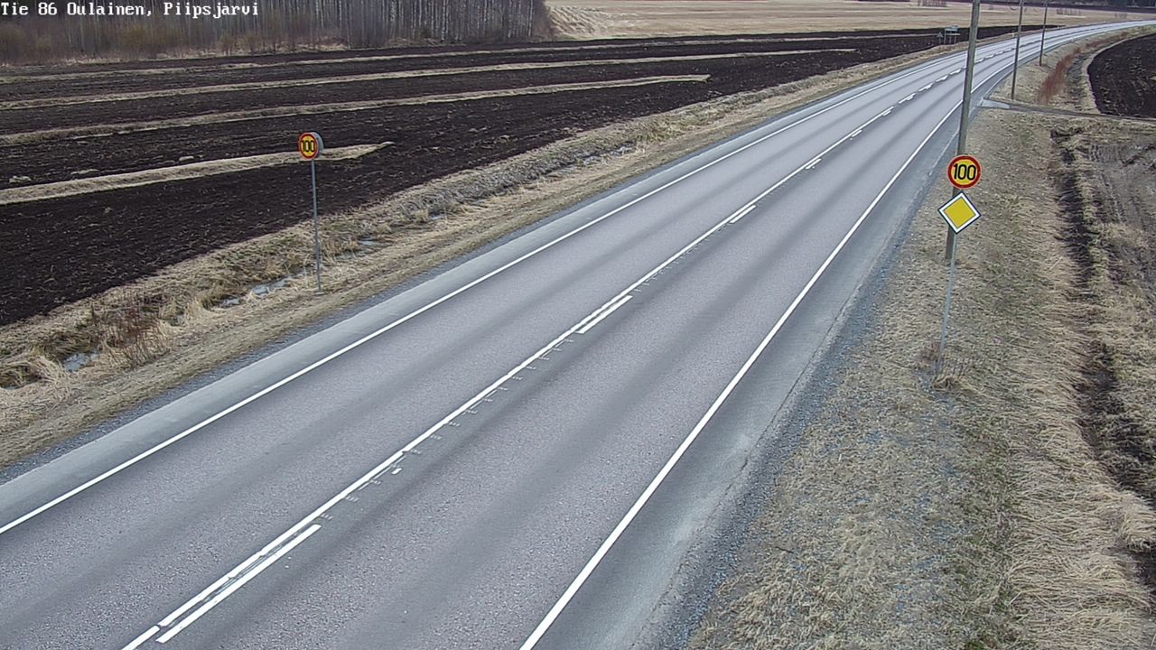 Weather Camera Image Road 86 Oulainen, Piipsjärvi, Oulainen, Pohjois-Pohjanmaa