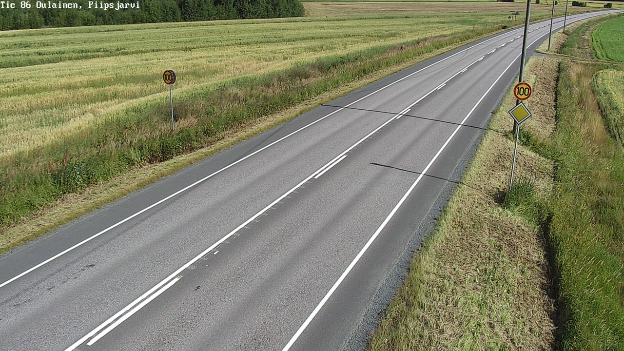 Kelikamerat Kuva Tie 86 Oulainen, Piipsjärvi, Oulainen, Pohjois-Pohjanmaa