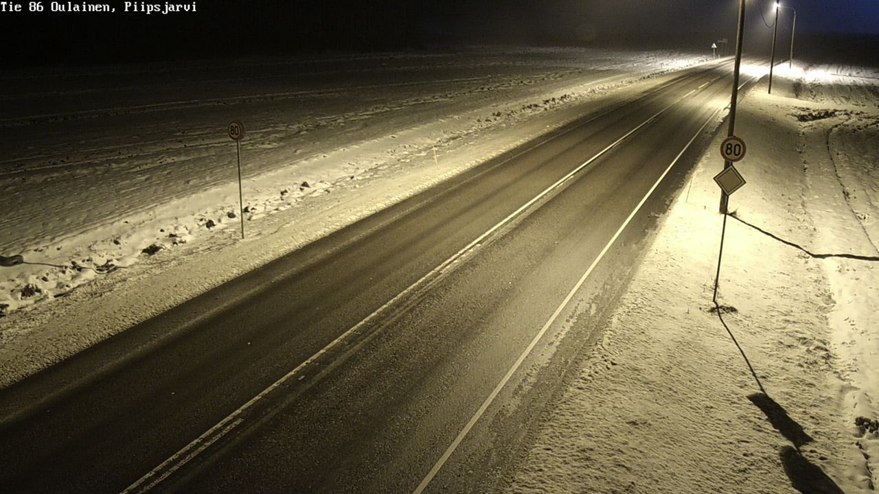 Weather Camera Image Road 86 Oulainen, Piipsjärvi, Oulainen, Pohjois-Pohjanmaa