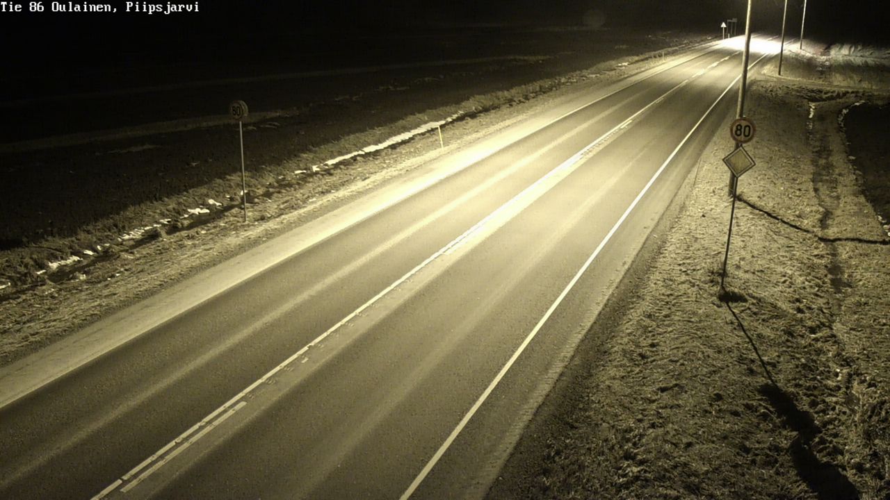 Kelikamerat Kuva Tie 86 Oulainen, Piipsjärvi, Oulainen, Pohjois-Pohjanmaa