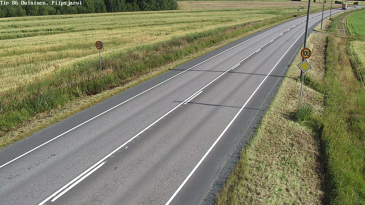 Weather Camera Image Road 86 Oulainen, Piipsjärvi, Oulainen, Pohjois-Pohjanmaa